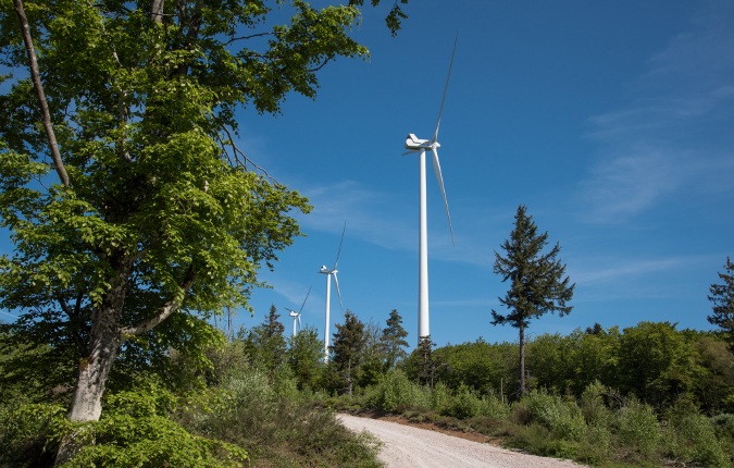 wind farm Saint Nicolas-des-Biefs