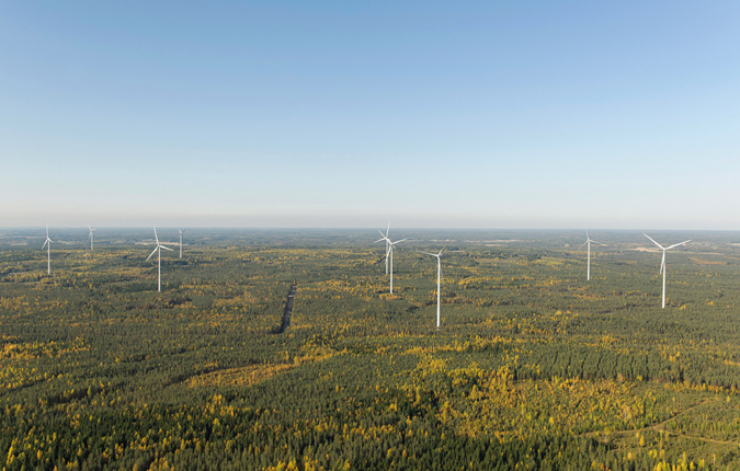 Windpark Haapajärvi II in Finnland