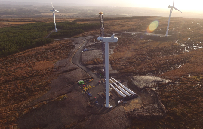 Irish wind farm Clogheravaddy