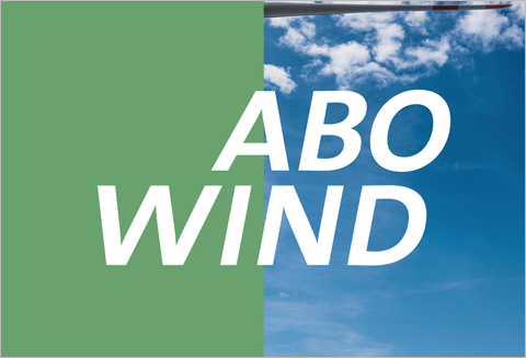 ABO Wind Logo - Blanco